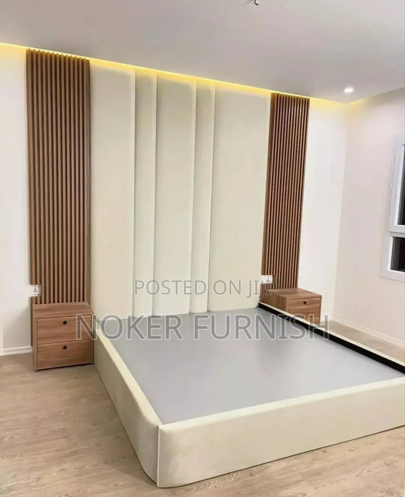 Luxury Bed Frame With Back Panel
