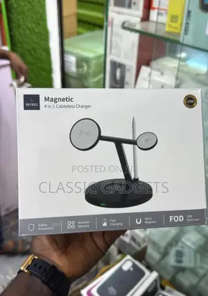 Wiwu M8 4-in-1 Wireless Magsafe Phone Fast Charging Stand