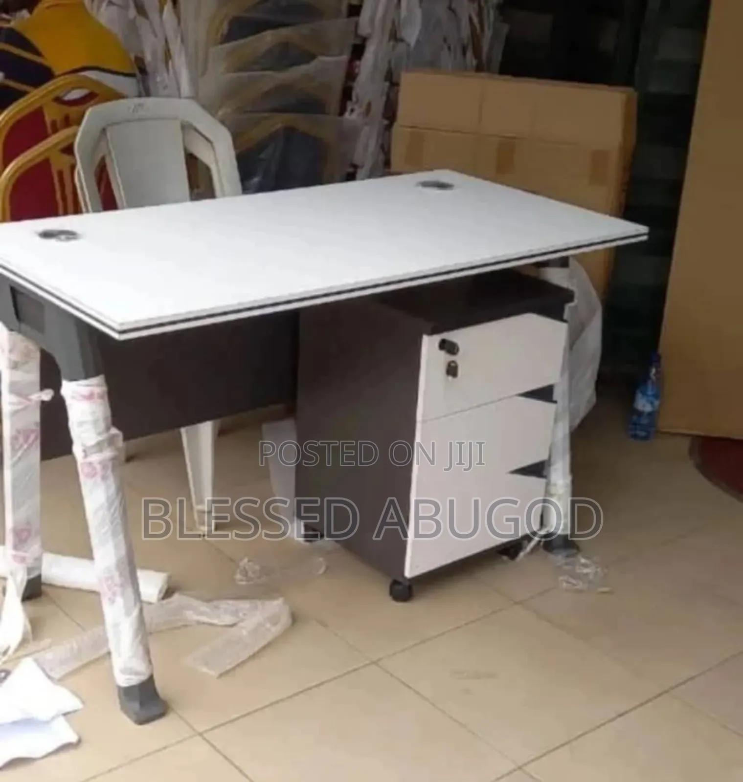 Office Table With Three Drawer