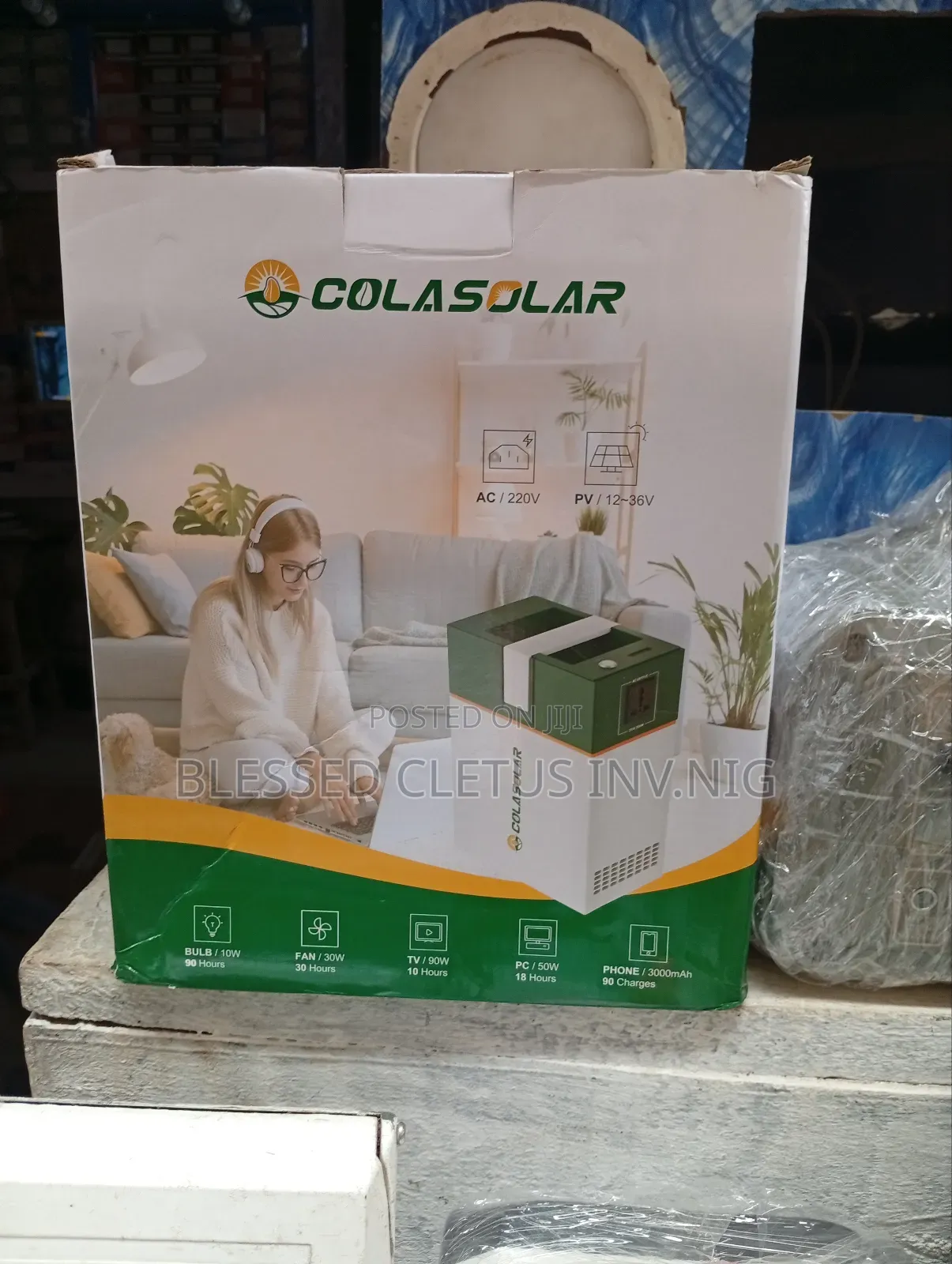 Cola Solar Generator 2kw It Powers Inverter AC
