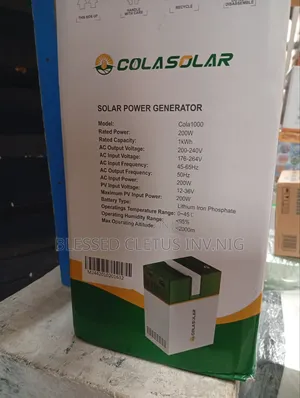 Cola Solar Generator 2kw It Powers Inverter AC