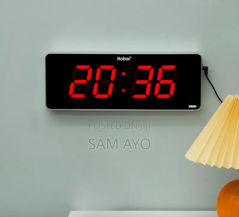 Habar LED Digital Clock - 35cm X 13cm X 3cm