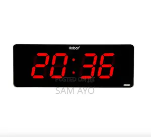 Habar LED Digital Clock - 35cm X 13cm X 3cm