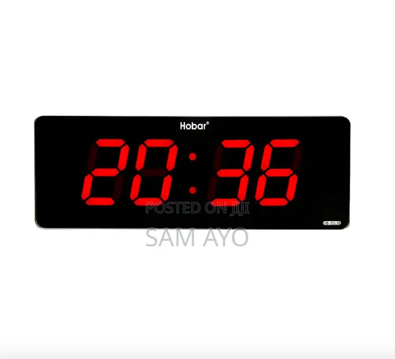 Habar LED Digital Clock - 35cm X 13cm X 3cm