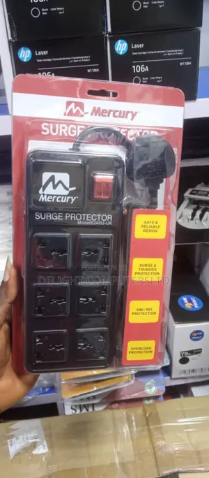 Mercury Surge Protector With 6 Universal Ports
