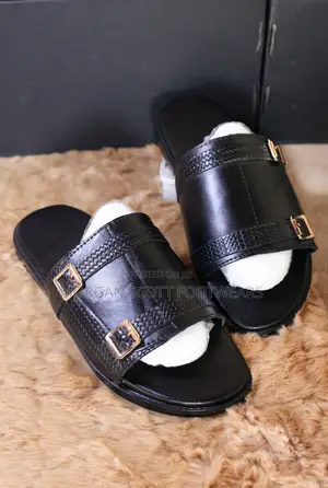 Photo - High Quality Rugged Leather Slippers