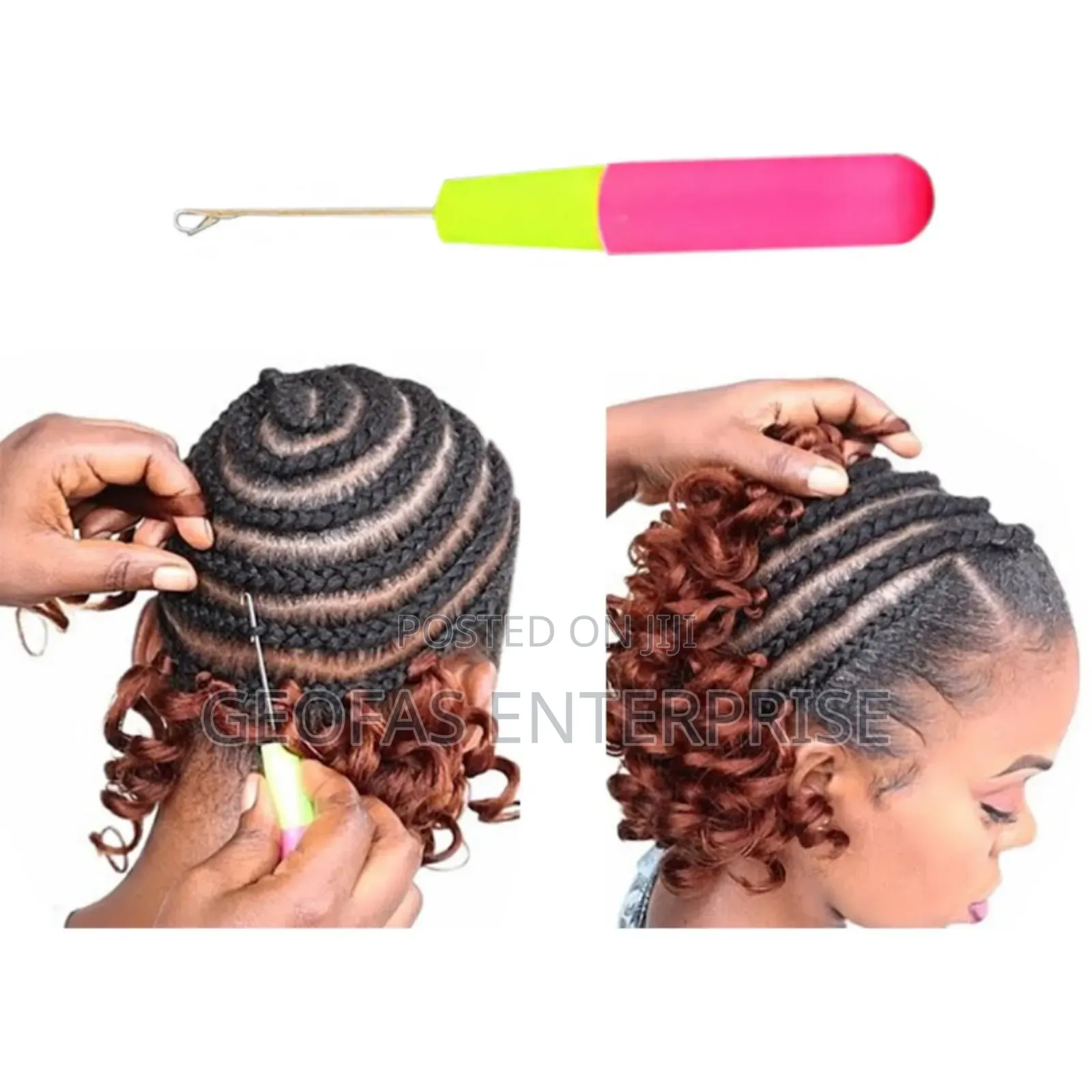 3pcs Dreadlock Crochet Hook Needle Wig Knitting Tool