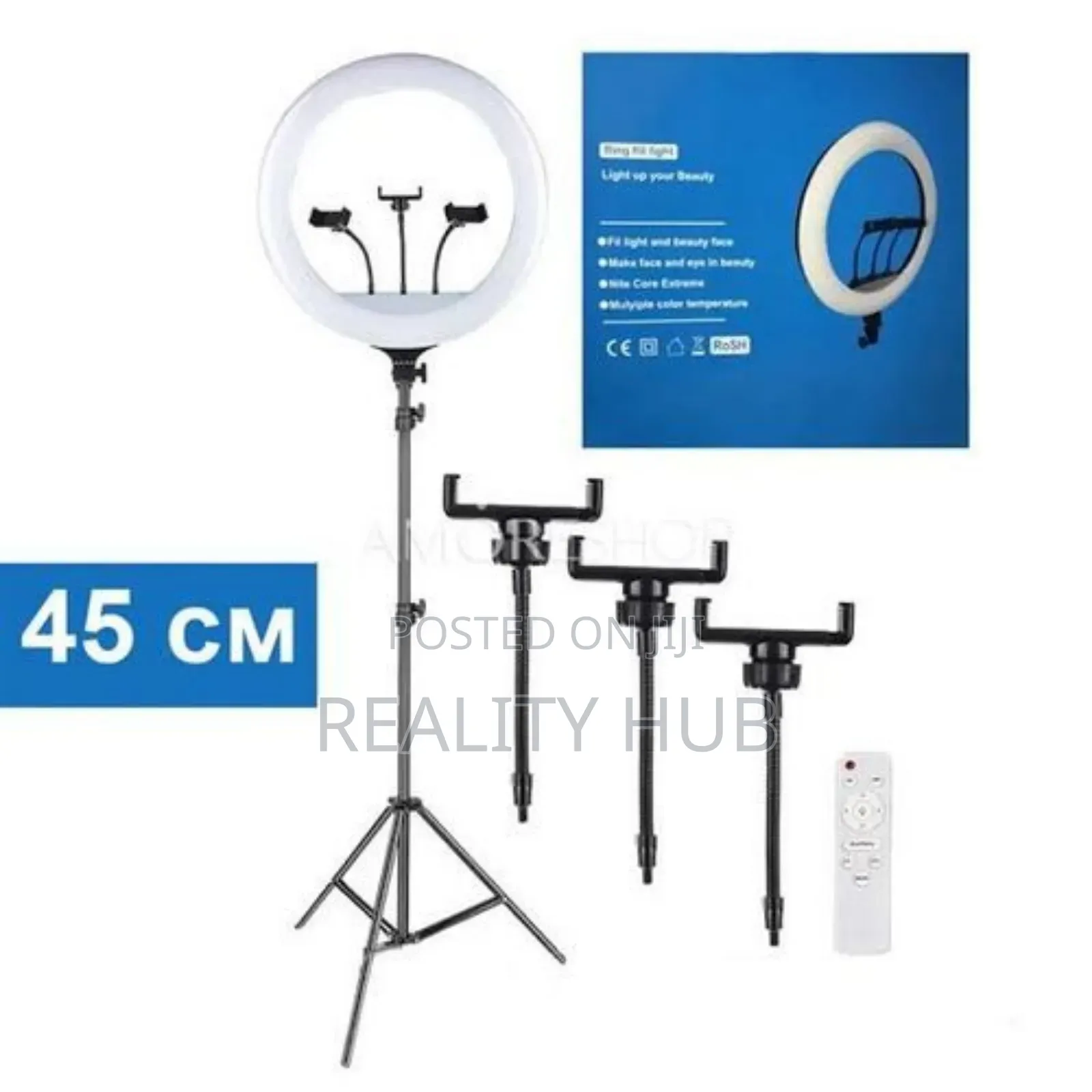 18" LED Ringlight With Tripod Remote Controller/Bag