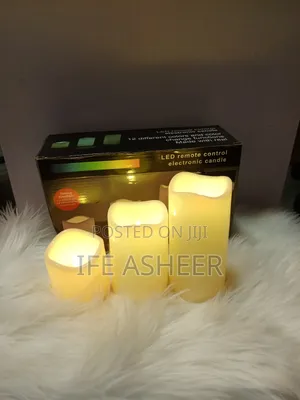 3piece LED Remote Control Candle - 12 Different Colors