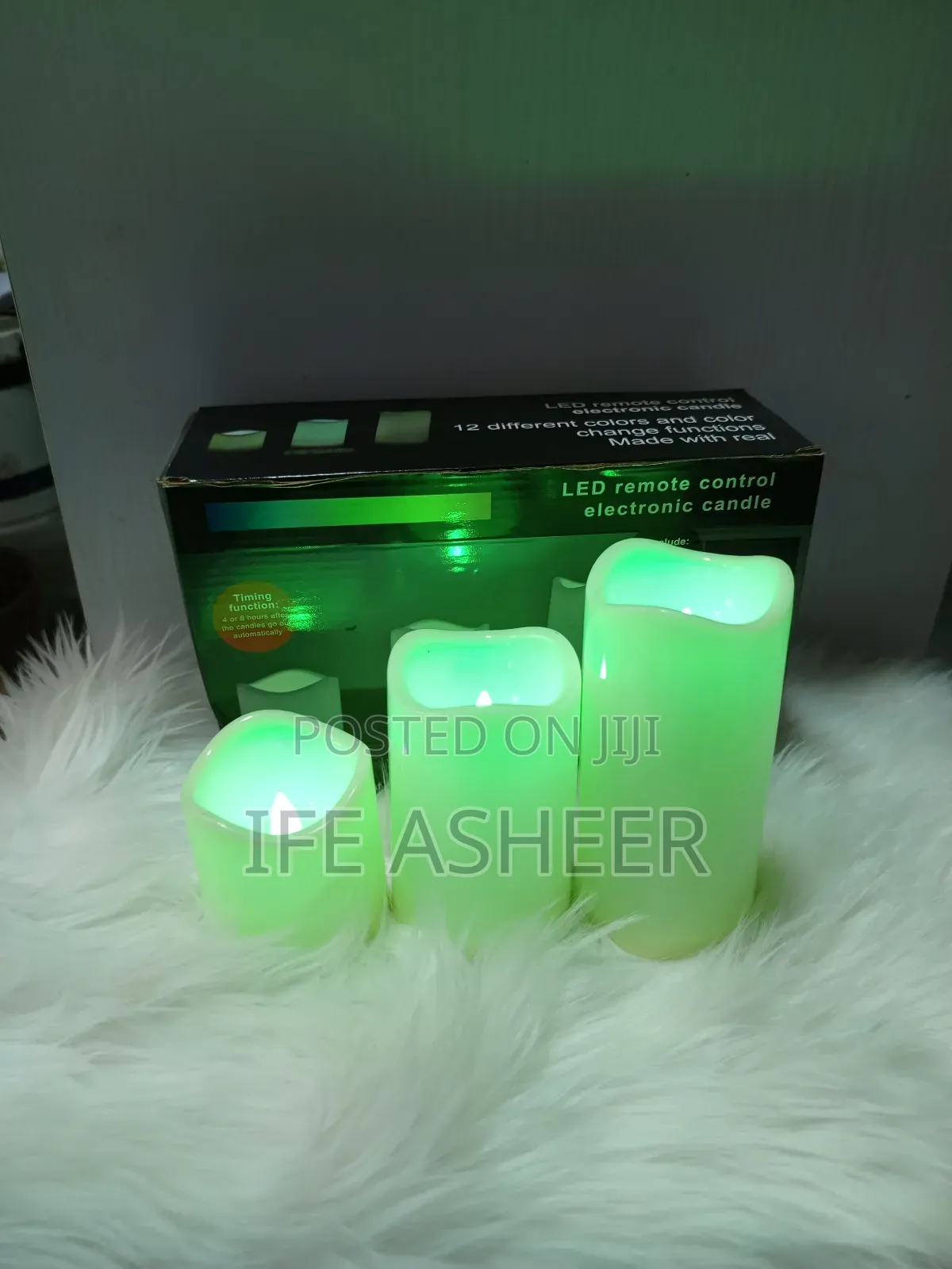 3piece LED Remote Control Candle - 12 Different Colors