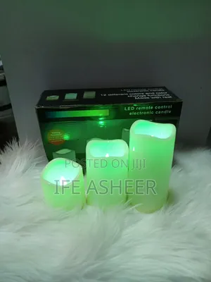 3piece LED Remote Control Candle - 12 Different Colors