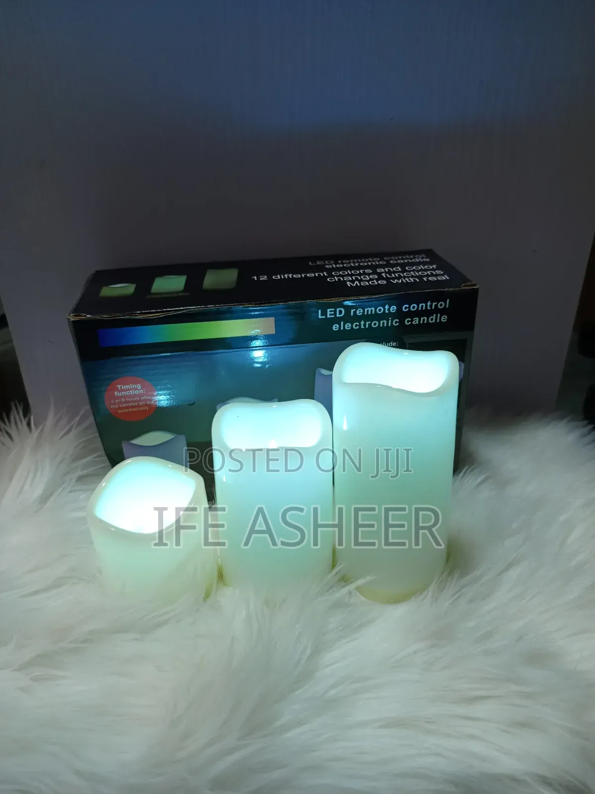 3piece LED Remote Control Candle - 12 Different Colors