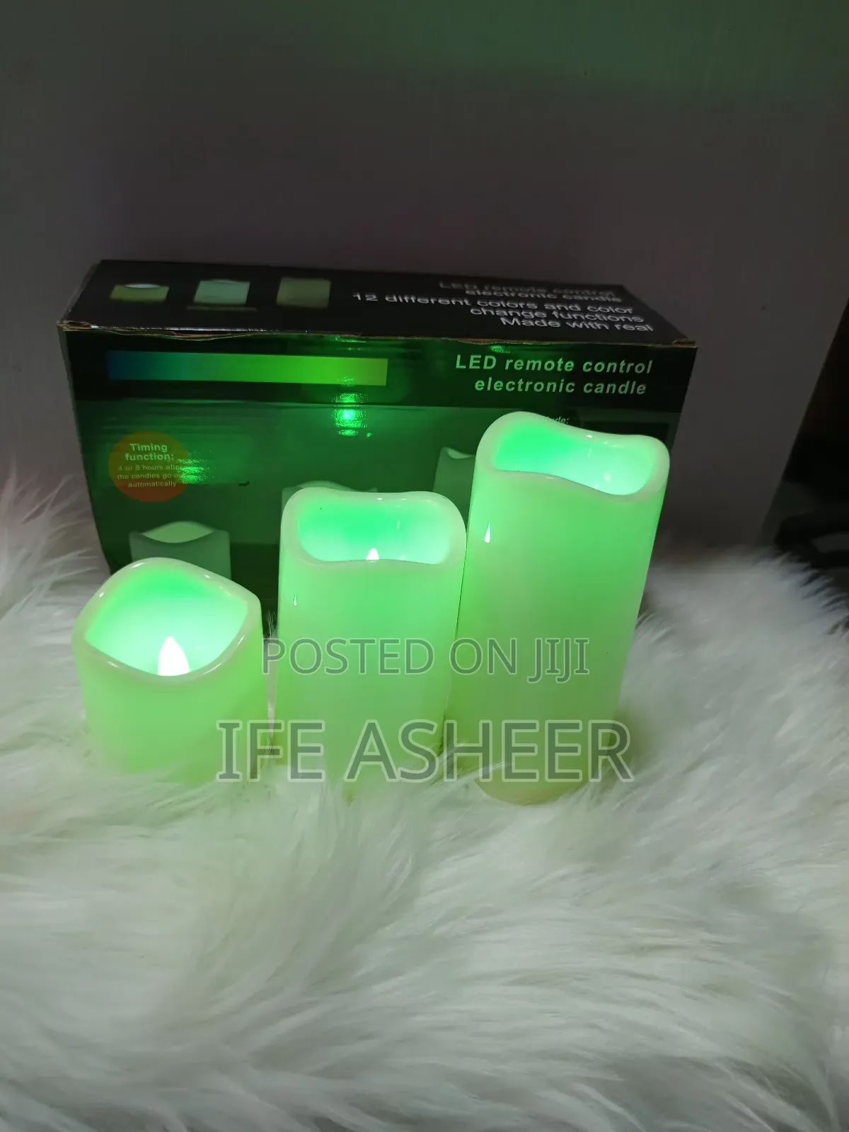 3piece LED Remote Control Candle - 12 Different Colors