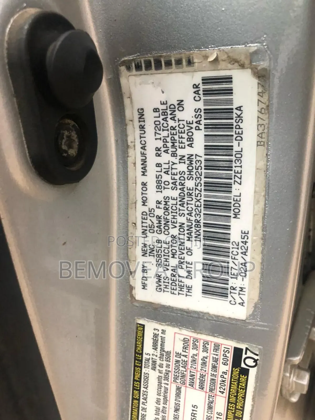 Toyota Corolla S 2006 Silver