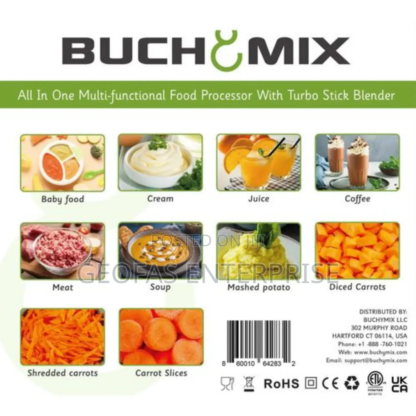 Buchymix 12 in 1 Multifunction Food Processor