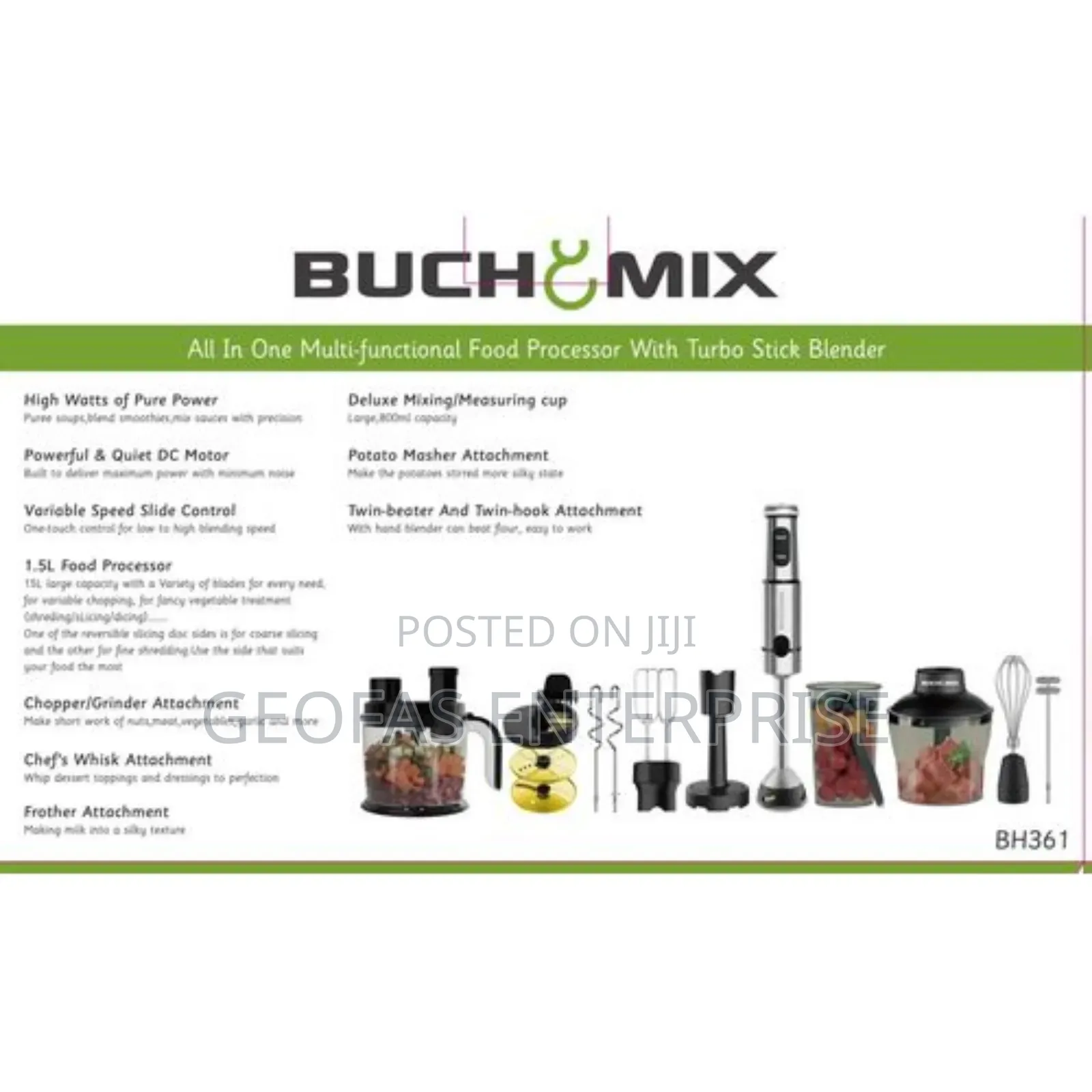 Buchymix 12 in 1 Multifunction Food Processor