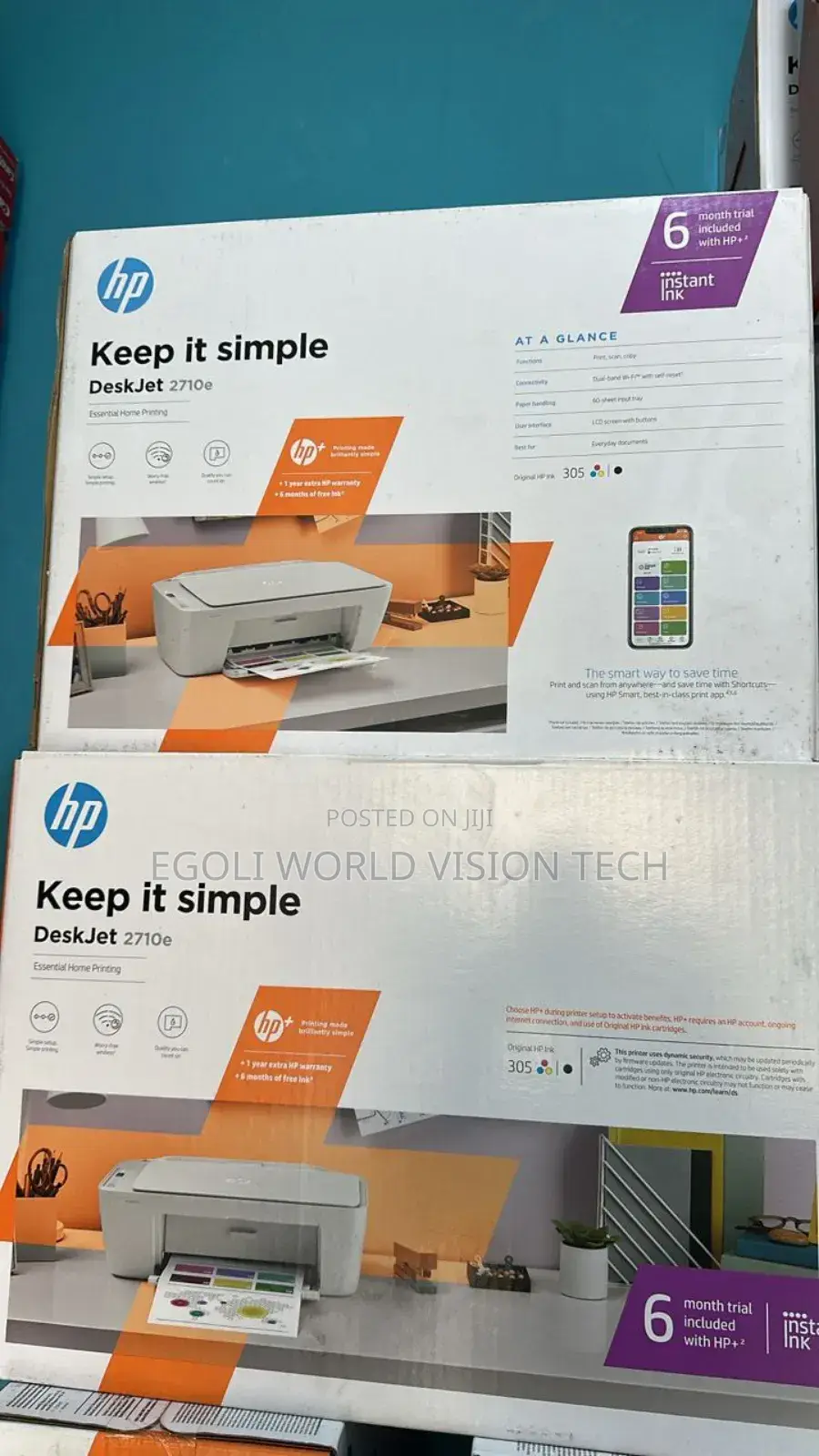 HP Keep It Simple Deskjet 2710E Printer