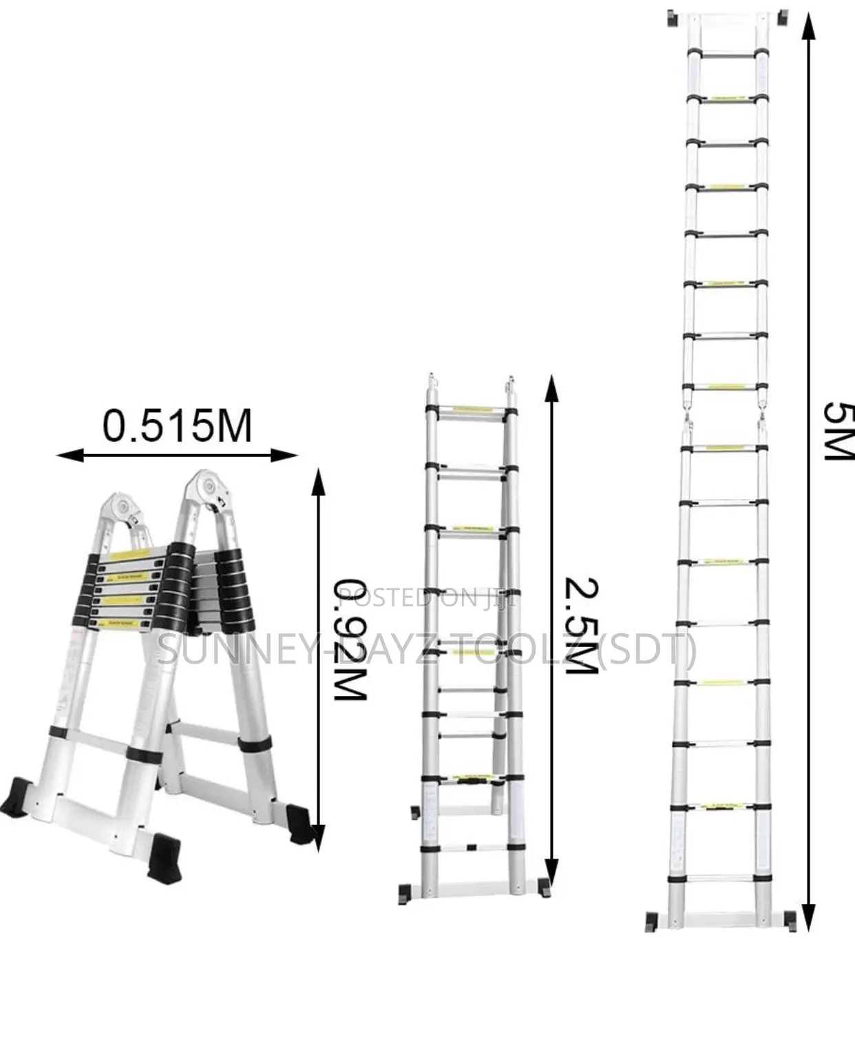 5 Meters Aluminium Telescoping Ladder for sale - Sunney-Dayz Toolz (SDT ...