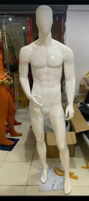 White Glossy Fibre High Quality Male Mannequin