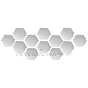 12pcs Acrylic Hexagon Wall Stickers Mirror