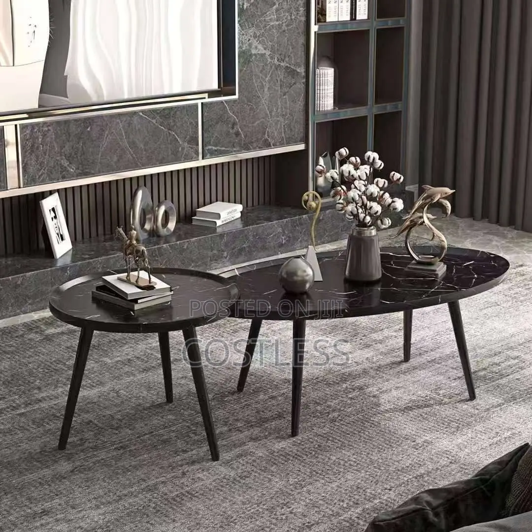 Modern Oval Shape Table Set