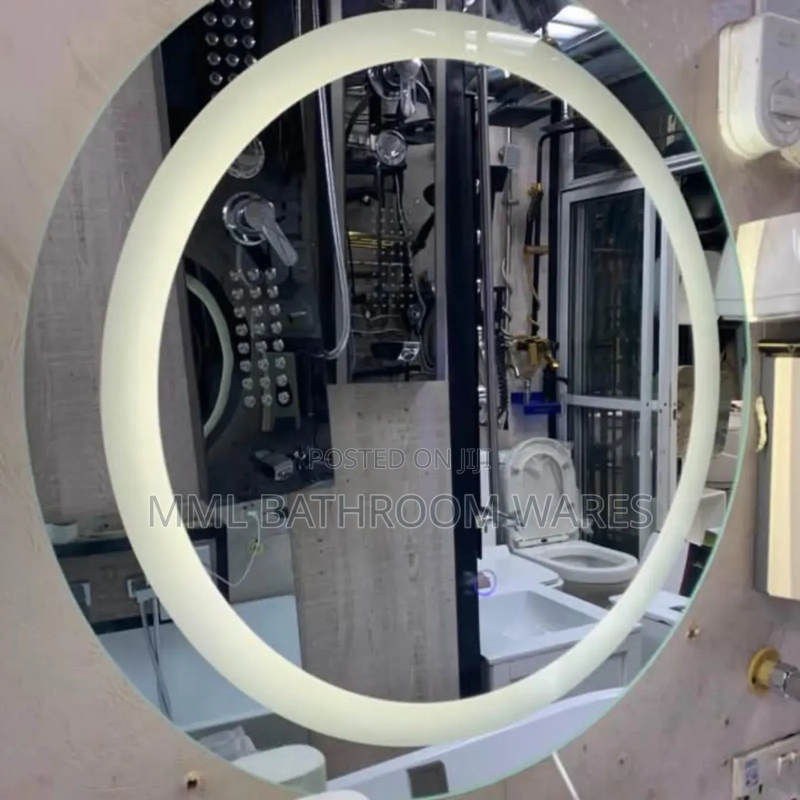 Round Shaped Led Mirror Size: 60cm