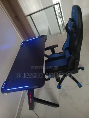 Executive Gaming Chair and Gaming Desk