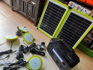 300w Portable Power Station With Panel and 4 Bulbs