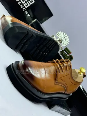 Lace Up Givenchy Lace Up Leather Shoe for Men