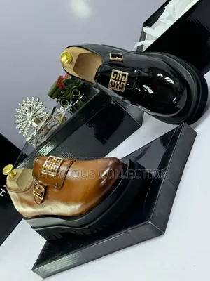 Givenchy Black Big Sole Hook/Eye Leather Shoe