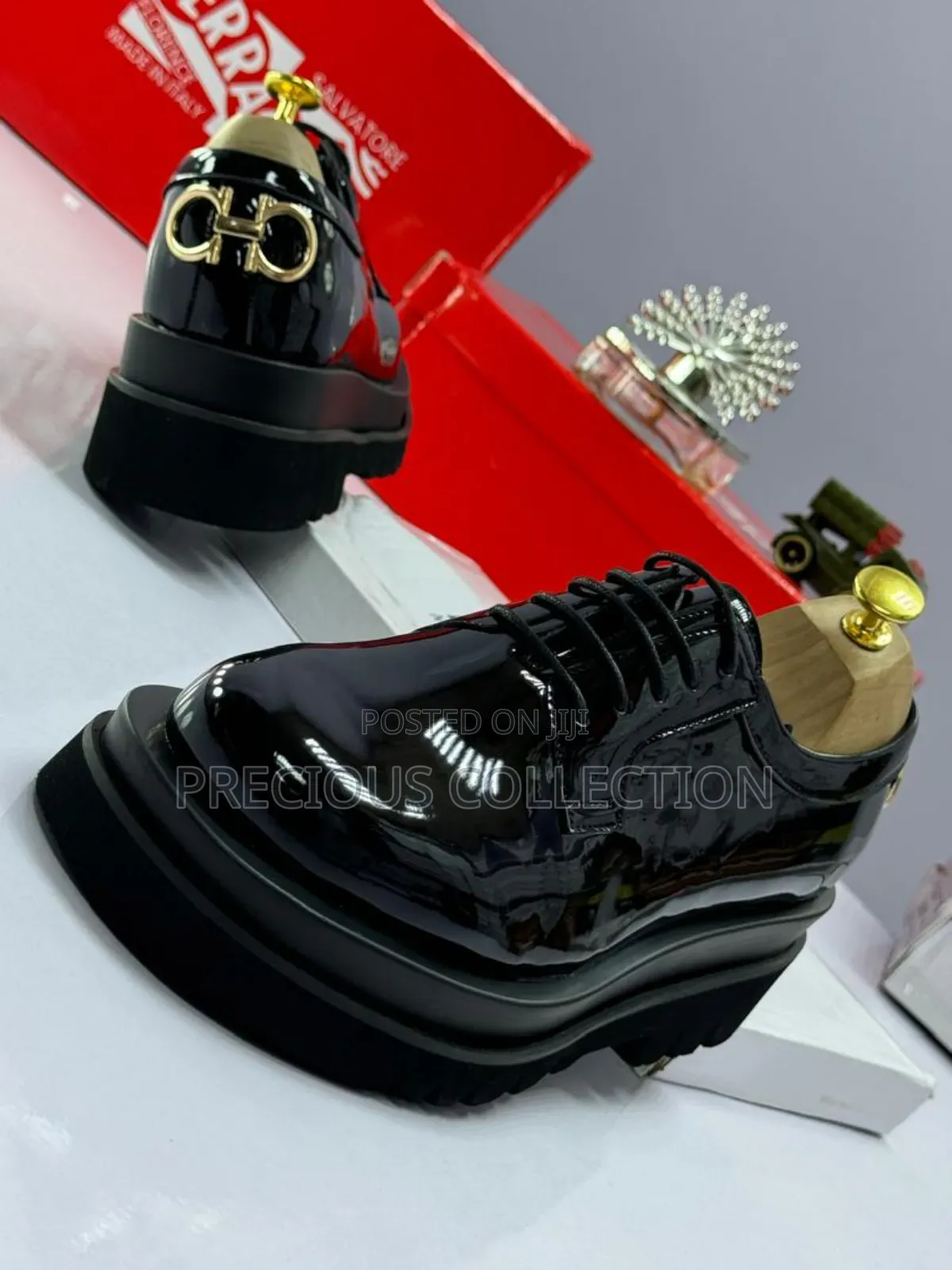 Men's Double Sole Leather Lace Up Loafers