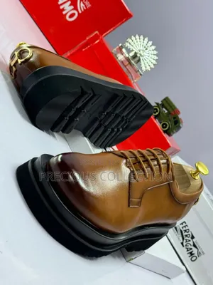 Men's Double Sole Leather Lace Up Loafers