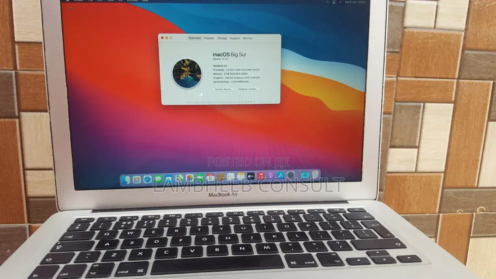 Laptop Apple MacBook Air 2014 4GB Intel Core I5 SSD 128GB