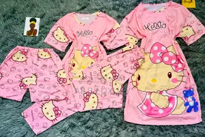 Adult 4 Pieces Animation Pure Cotton Pyjamas