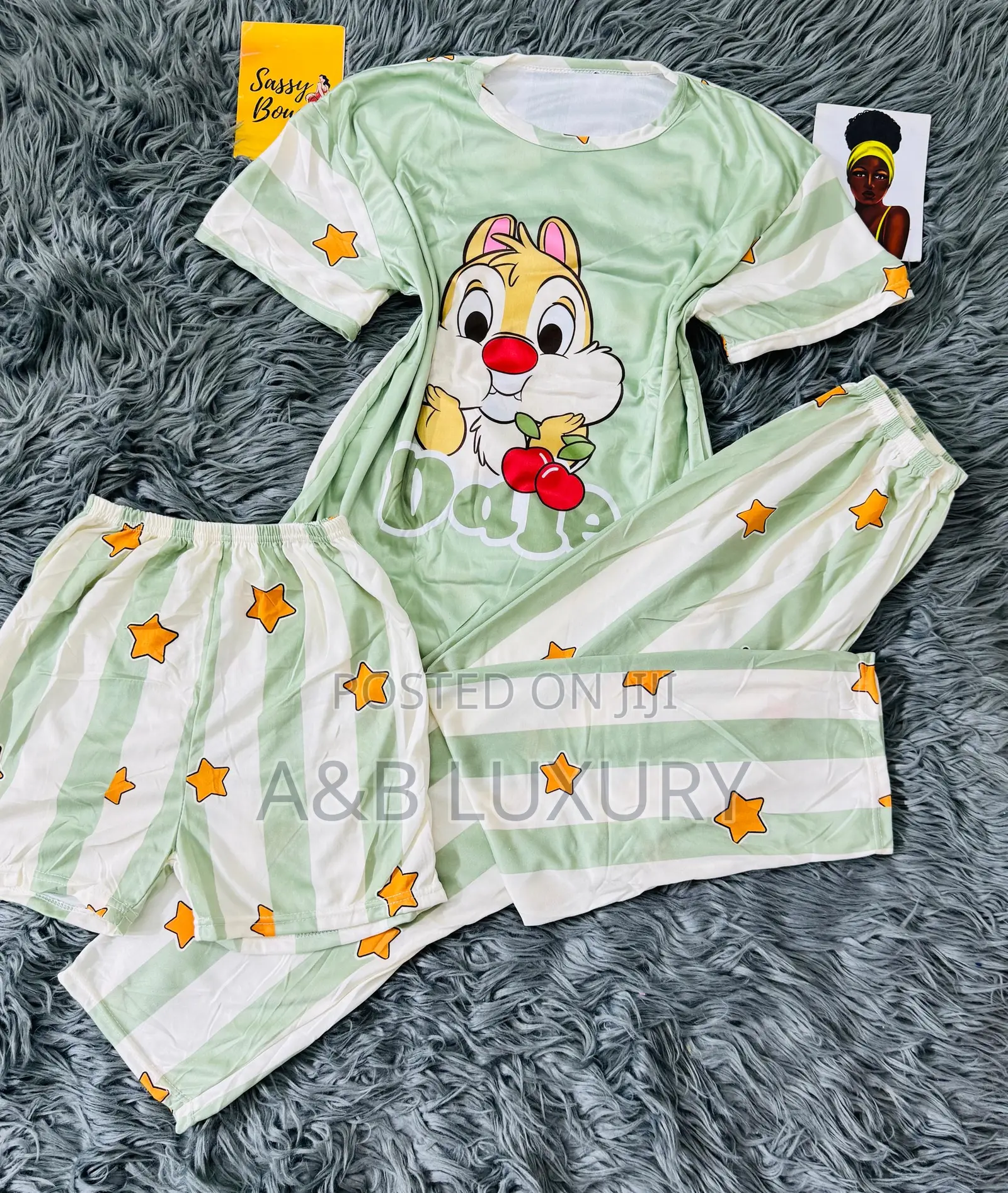 Animation 3 Pieces Loungewear/ Pyjamas