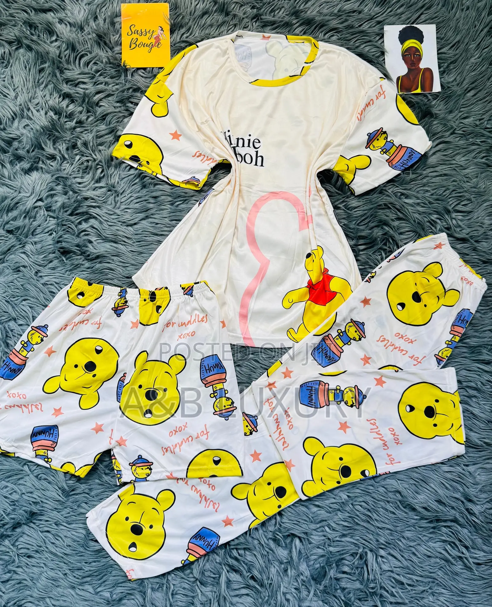 Animation 3 Pieces Loungewear/ Pyjamas