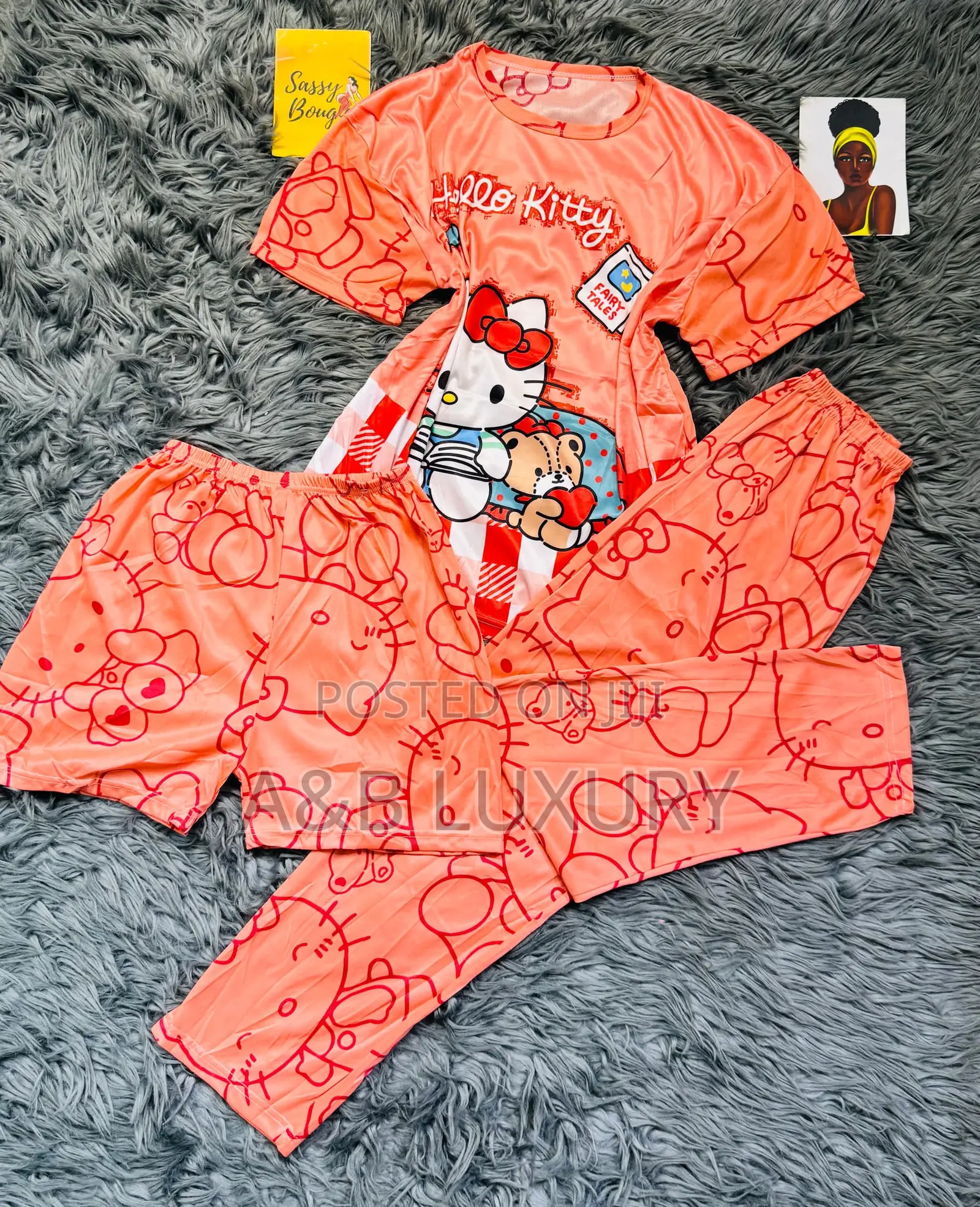 Animation 3 Pieces Loungewear/ Pyjamas