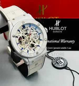Hublot Quality Luxury Men Genuine Leather Wristwatch