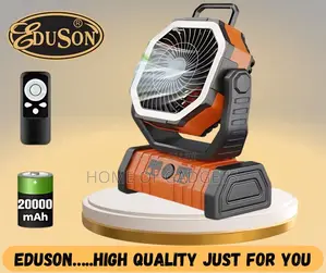 Rechargeable Camping Fan With Remote Control and Led Light
