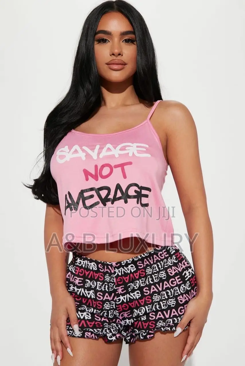 Savage Not Average Pyjamas/Lounge 2pcs Set