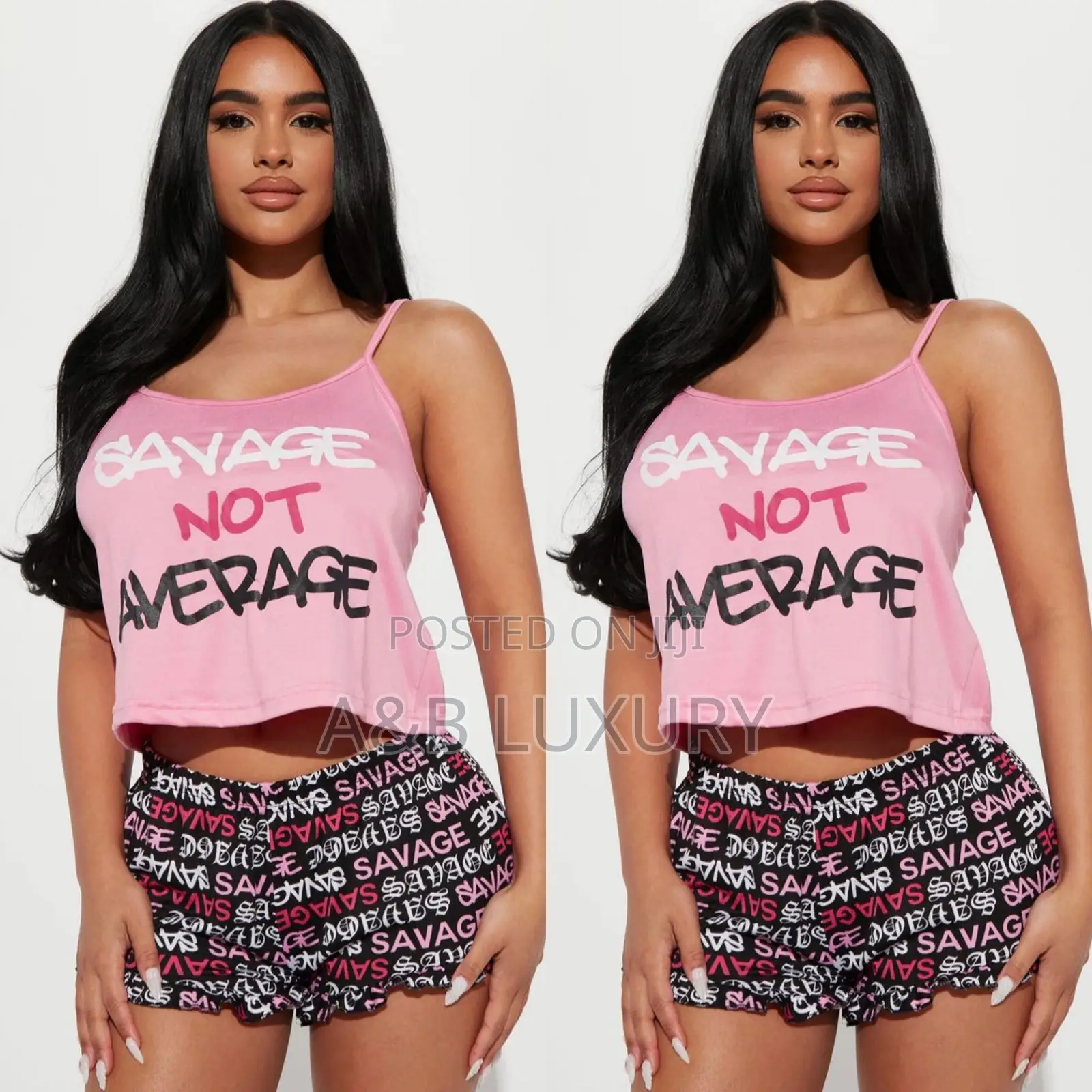 Savage Not Average Pyjamas/Lounge 2pcs Set