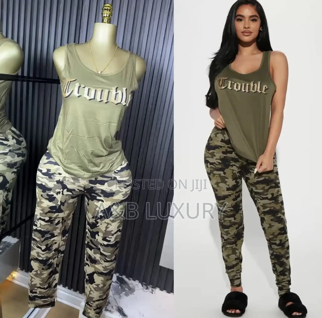Trouble  Pyjamas/Lounge 2pcs Set