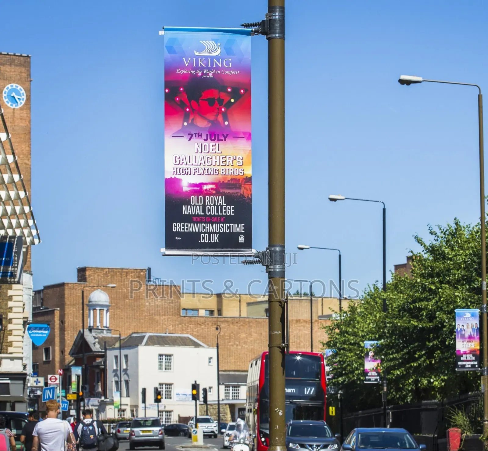 Printed Pole Banner. * 91