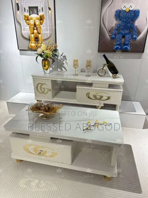 Complete Set of Center Table With Tv Shelves