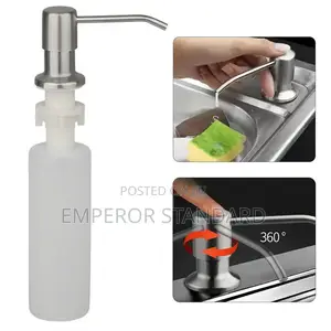 Kitchen Sink Soap Dispenser Polish Stainless Steel Hand