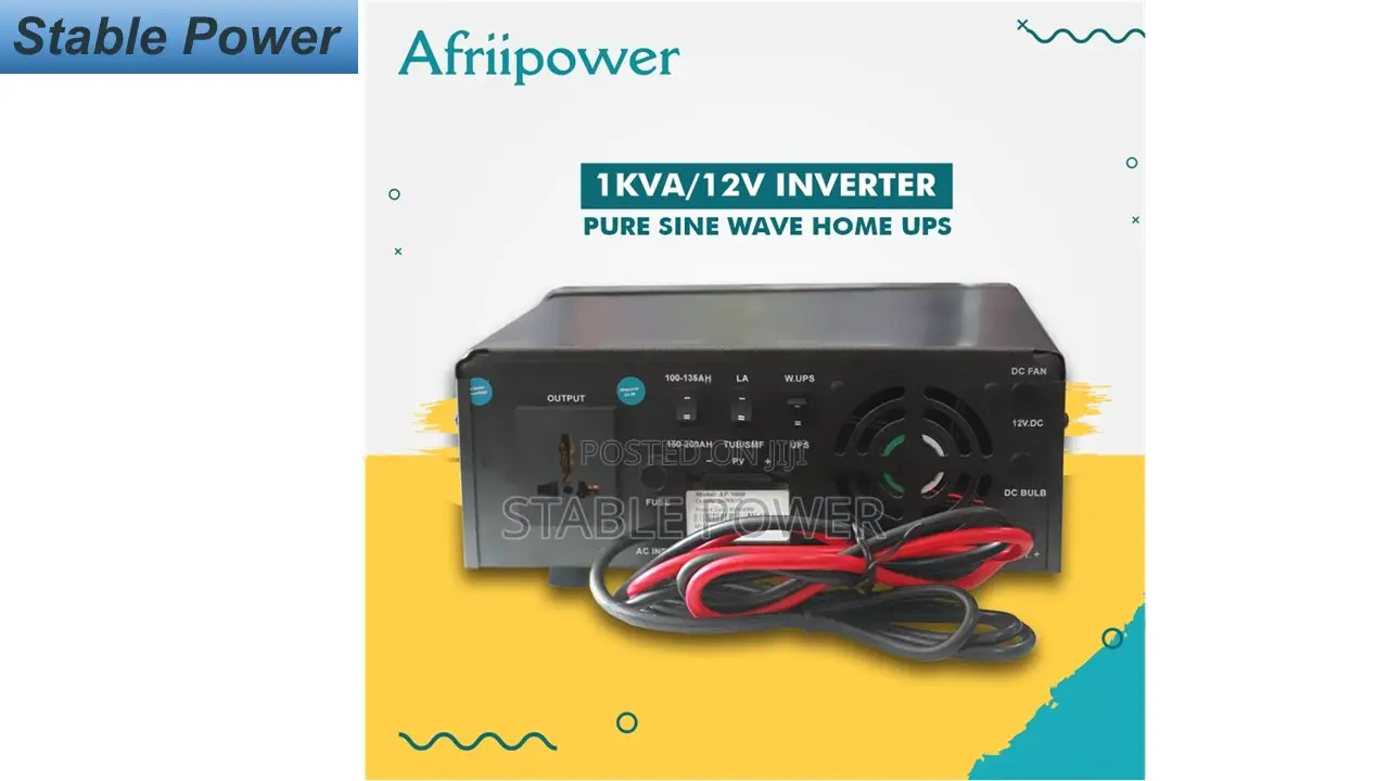 1KVA/12V Afripower Pure Sine Wave Inverter