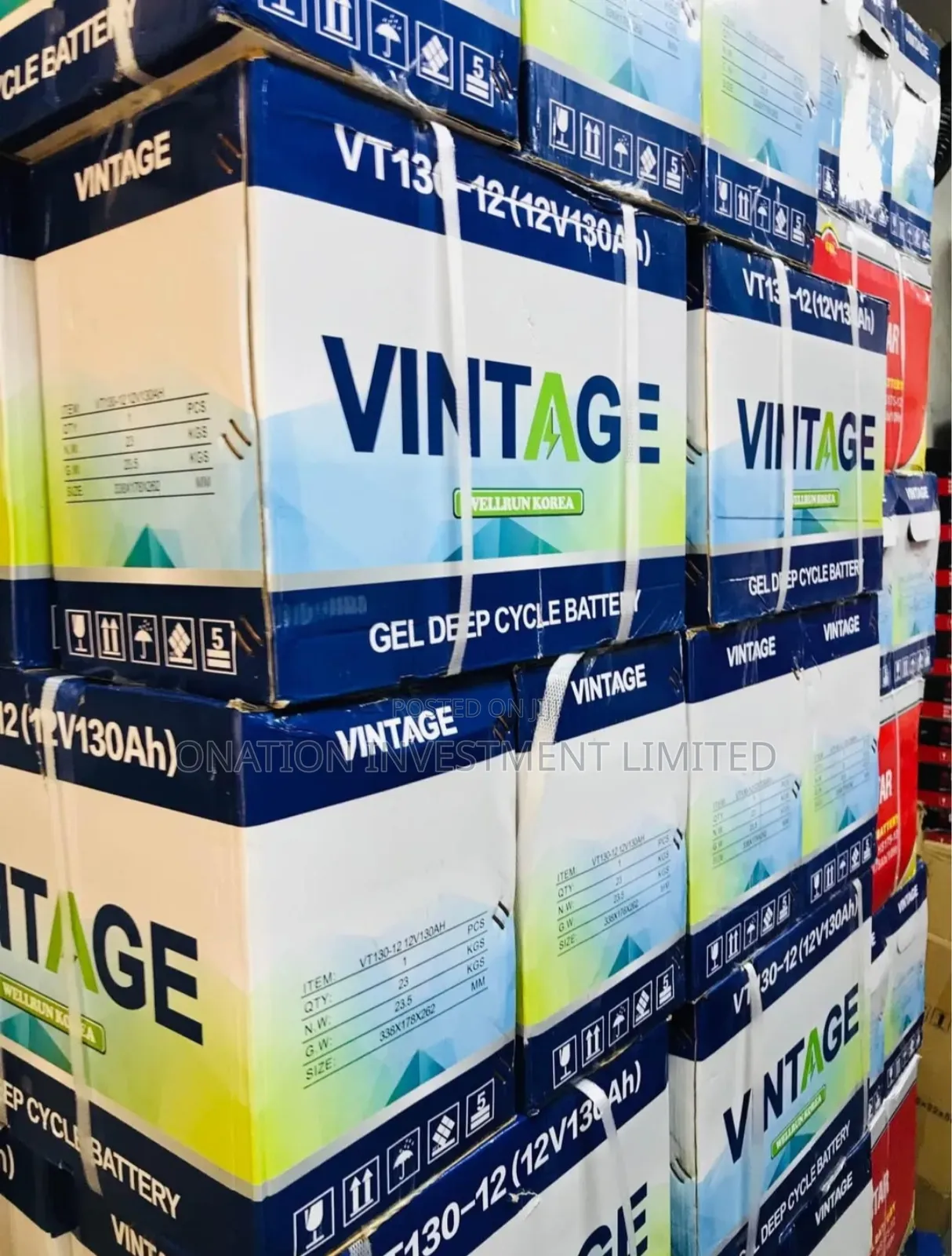 130ah 12v Vintage Dry Cell Battery