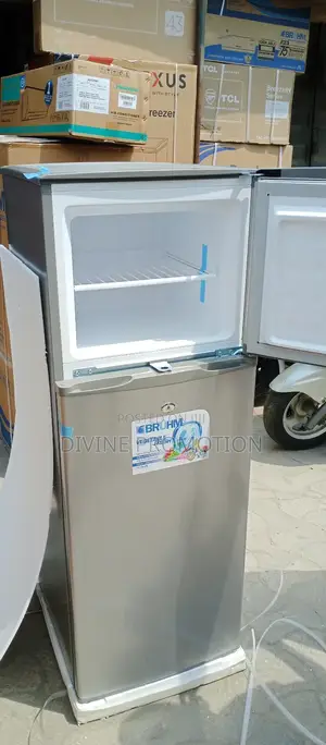 Bruhm Double Door Refrigerator, Silver Color