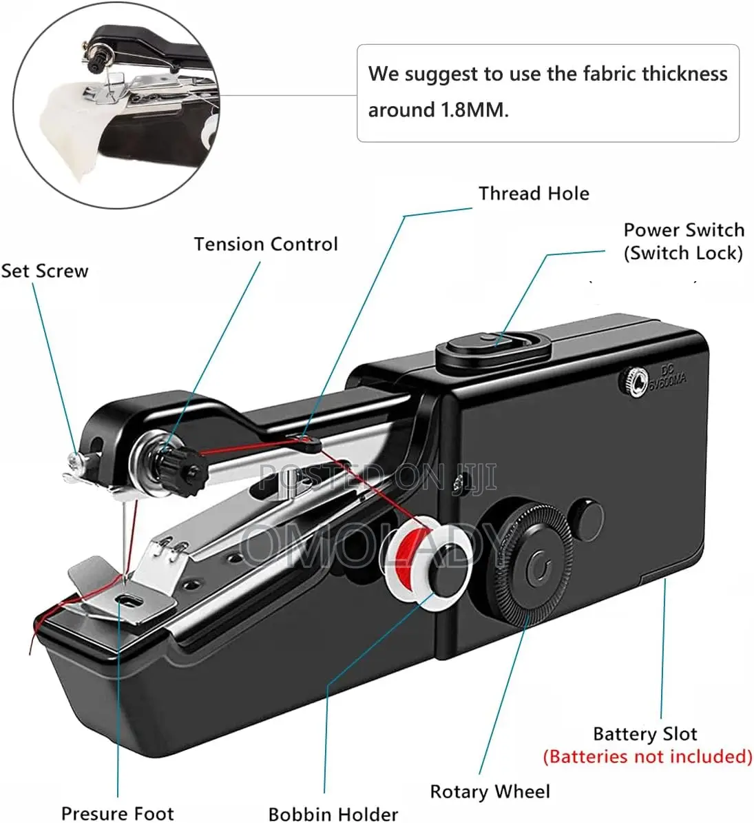 Usb Powered Electric Handy Stitch Sewing Machine