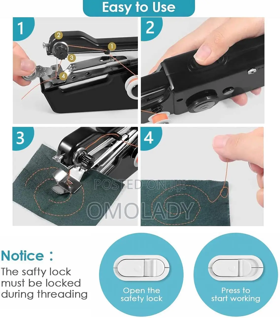 Usb Powered Electric Handy Stitch Sewing Machine